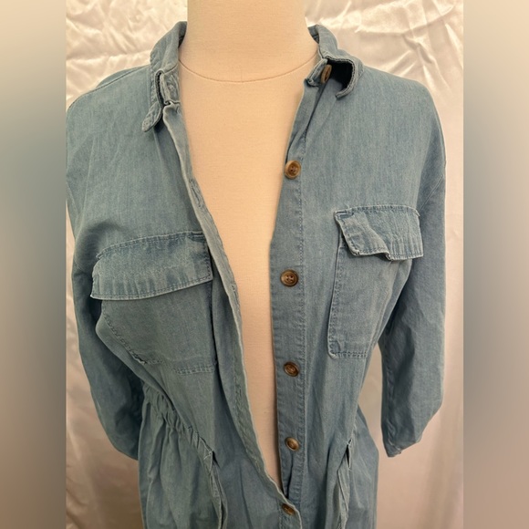 Denim Button down Dress - Picture 8 of 9